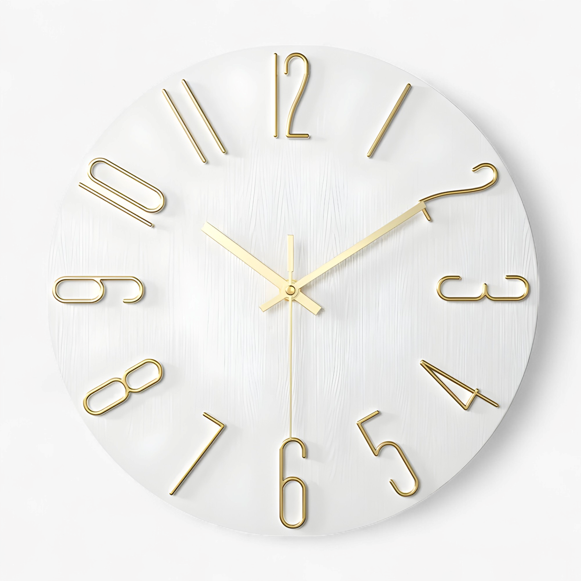 Otello| Orologio da Parete Moderno Design per Soggiorno - Oro - accessori per soggiorno arredamento soggiorno decorazione casa design minimalista movimento al quarzo orologio da muro moderno orologio da parete moderno orologio elegante orologio in plastica orologio silenzioso - Concept Palermo