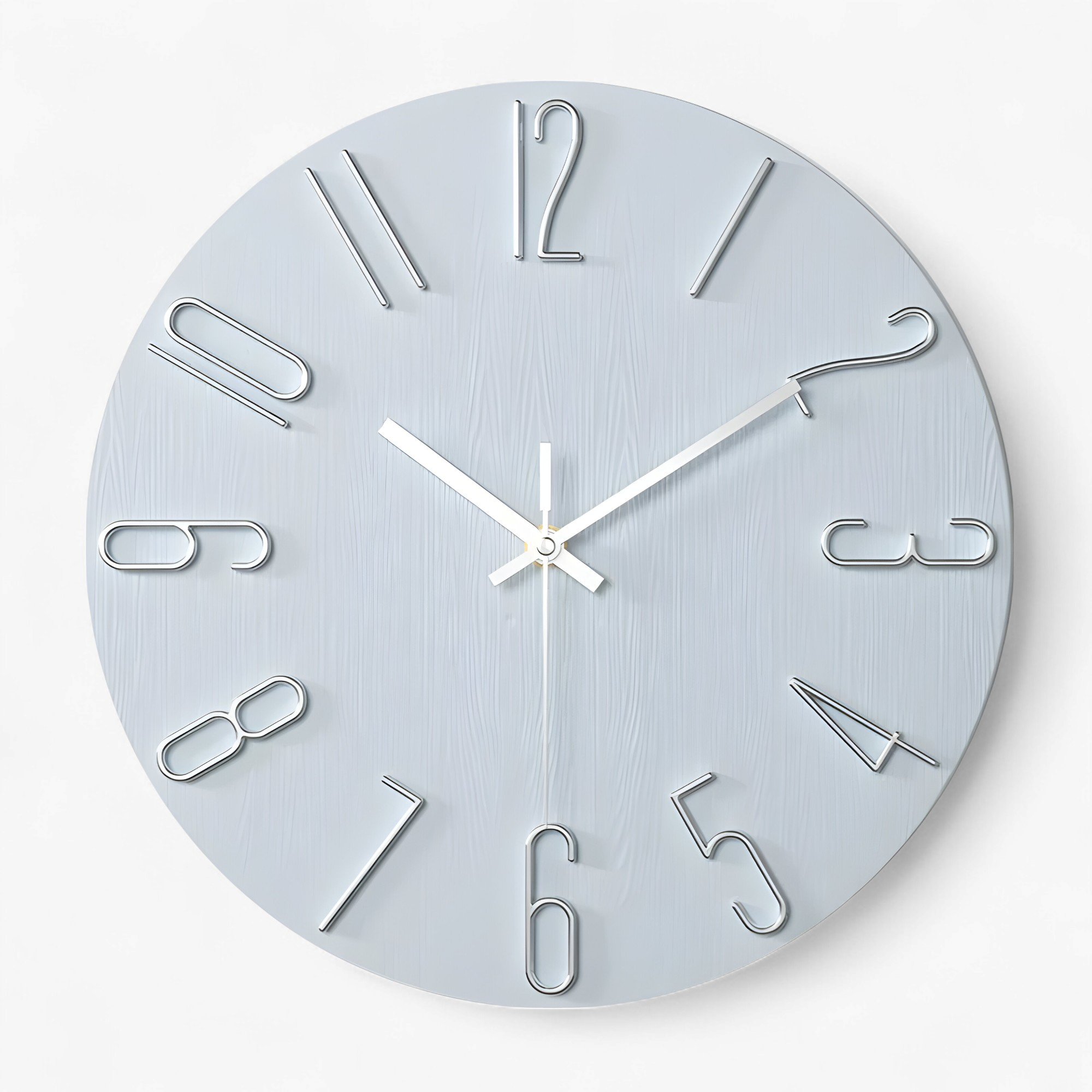 Otello| Orologio da Parete Moderno Design per Soggiorno - Azzurro chiaro - accessori per soggiorno arredamento soggiorno decorazione casa design minimalista movimento al quarzo orologio da muro moderno orologio da parete moderno orologio elegante orologio in plastica orologio silenzioso - Concept Palermo