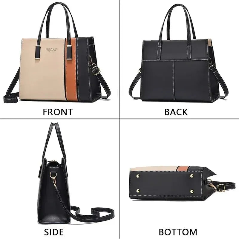 Borsa patchwork da donna con tracolla regolabile - - new_for_google - Concept Palermo
