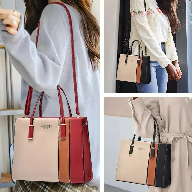 Borsa patchwork da donna con tracolla regolabile - - new_for_google - Concept Palermo