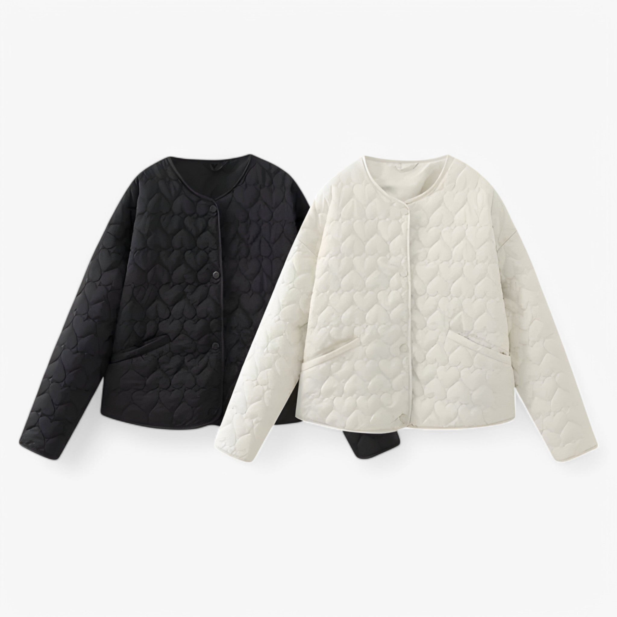 Evelyn | Giacca trapuntata a cuore - Comfort versatile per l'autunno/inverno - - cotton jacket jacket Jacket women Jackets & Coats winter jacket Winter jacket women - Concept Palermo