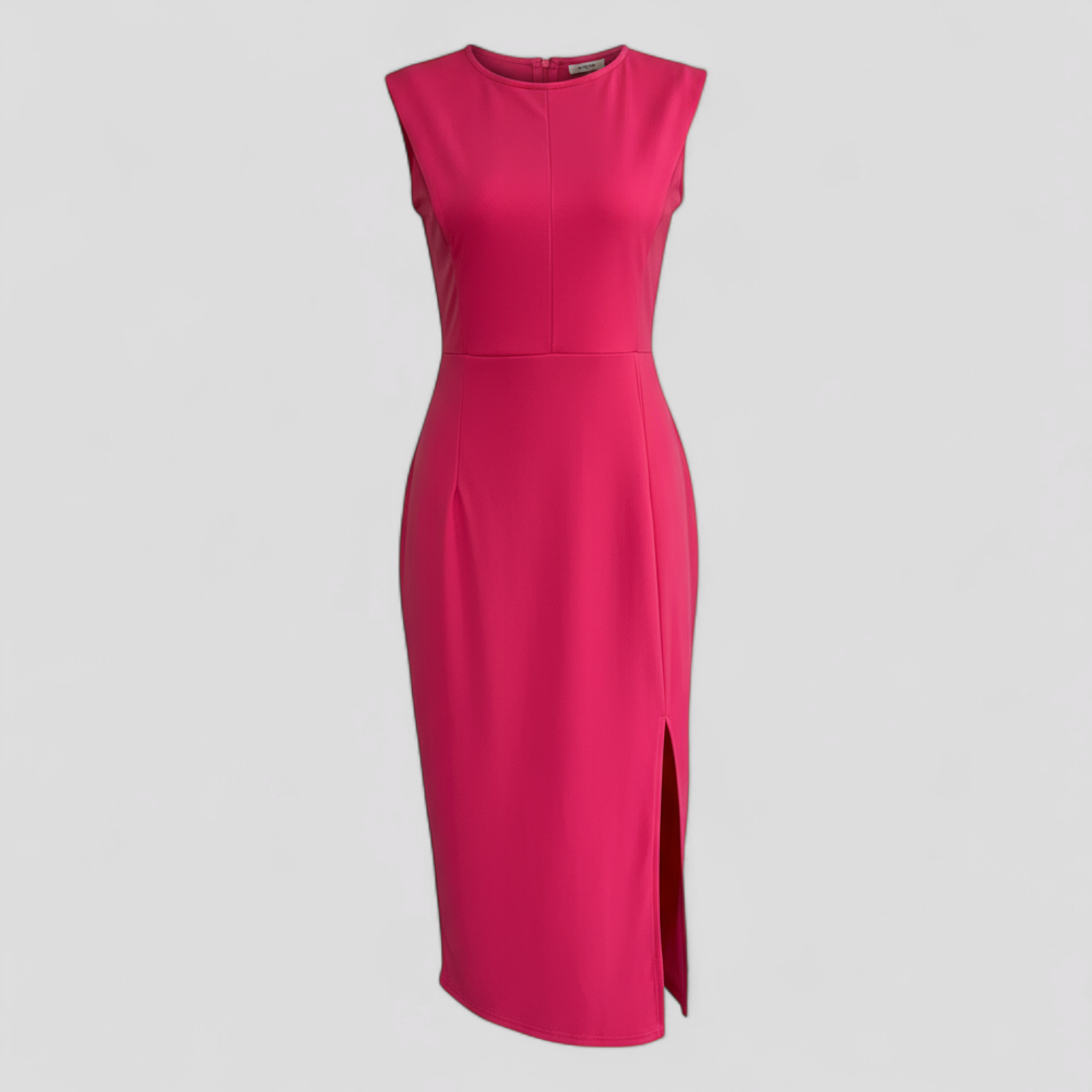 Ravinia | Abito Midi Elegante - Rosa - abiti per eventi abito da cocktail abito midi elegante abito sofisticato abito versatile eleganza senza tempo moda femminile moda soirée vestito da cerimonia vestito slim fit - Concept Palermo