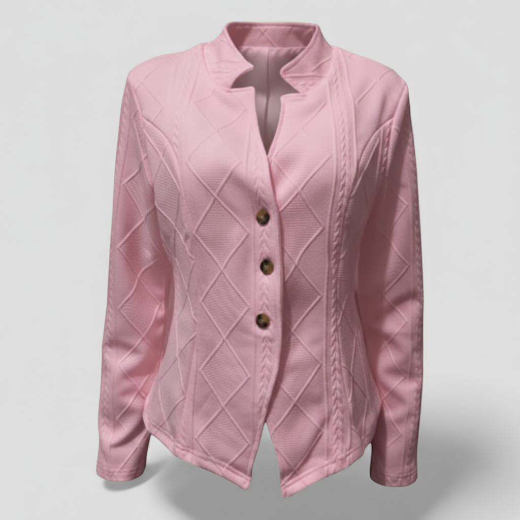 Verna | Camicia Elegante a Maniche Lunghe - Rosa chiaro - - Concept Palermo