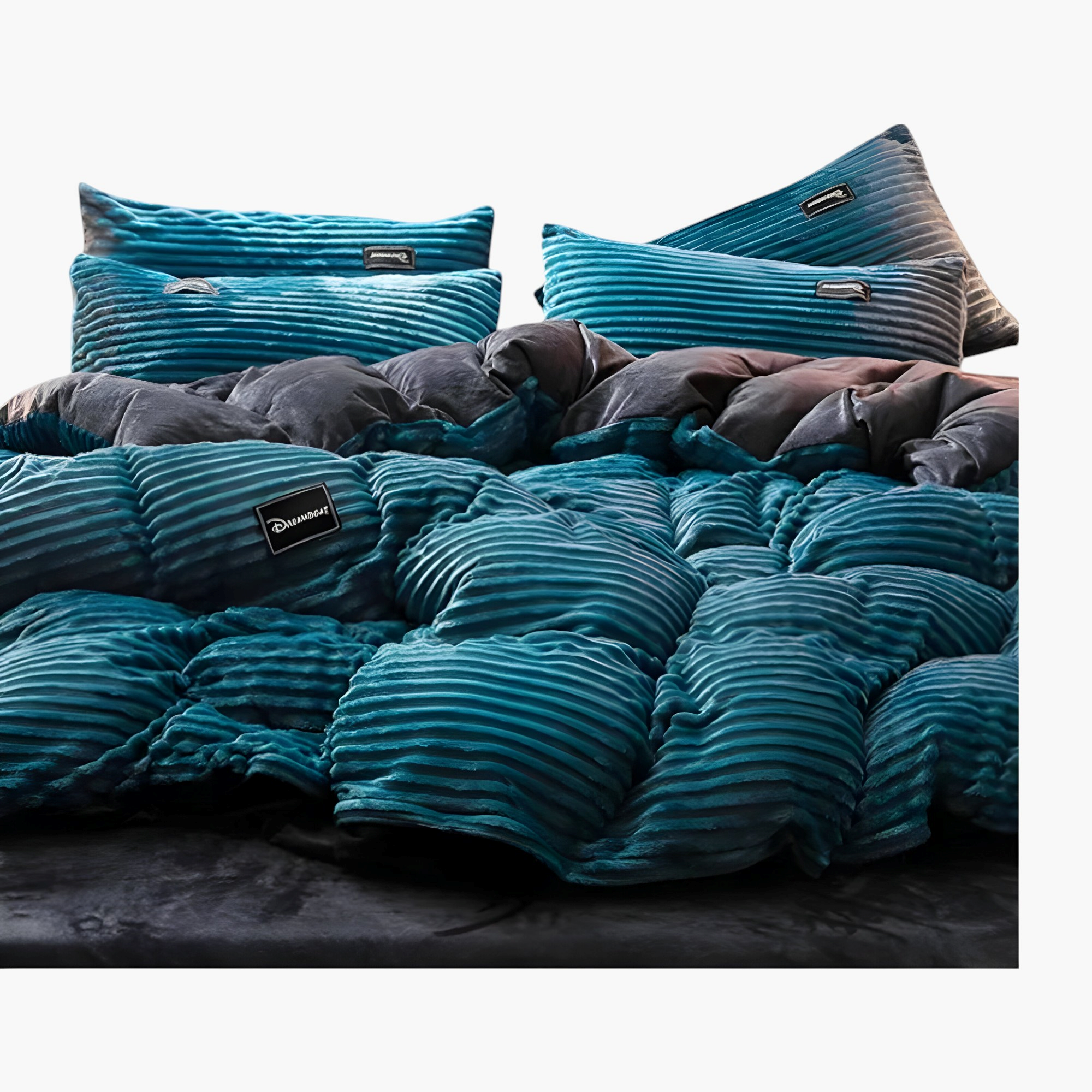 Guiseppe | Piumone Matrimoniale Invernale Extra Caldo - Aqua blu - piumone comfort piumone di alta qualità piumone elegante piumone extra caldo piumone in velluto piumone invernale piumone king size piumone lavabile in lavatrice piumone matrimoniale piumone per camera da letto - Concept Palermo