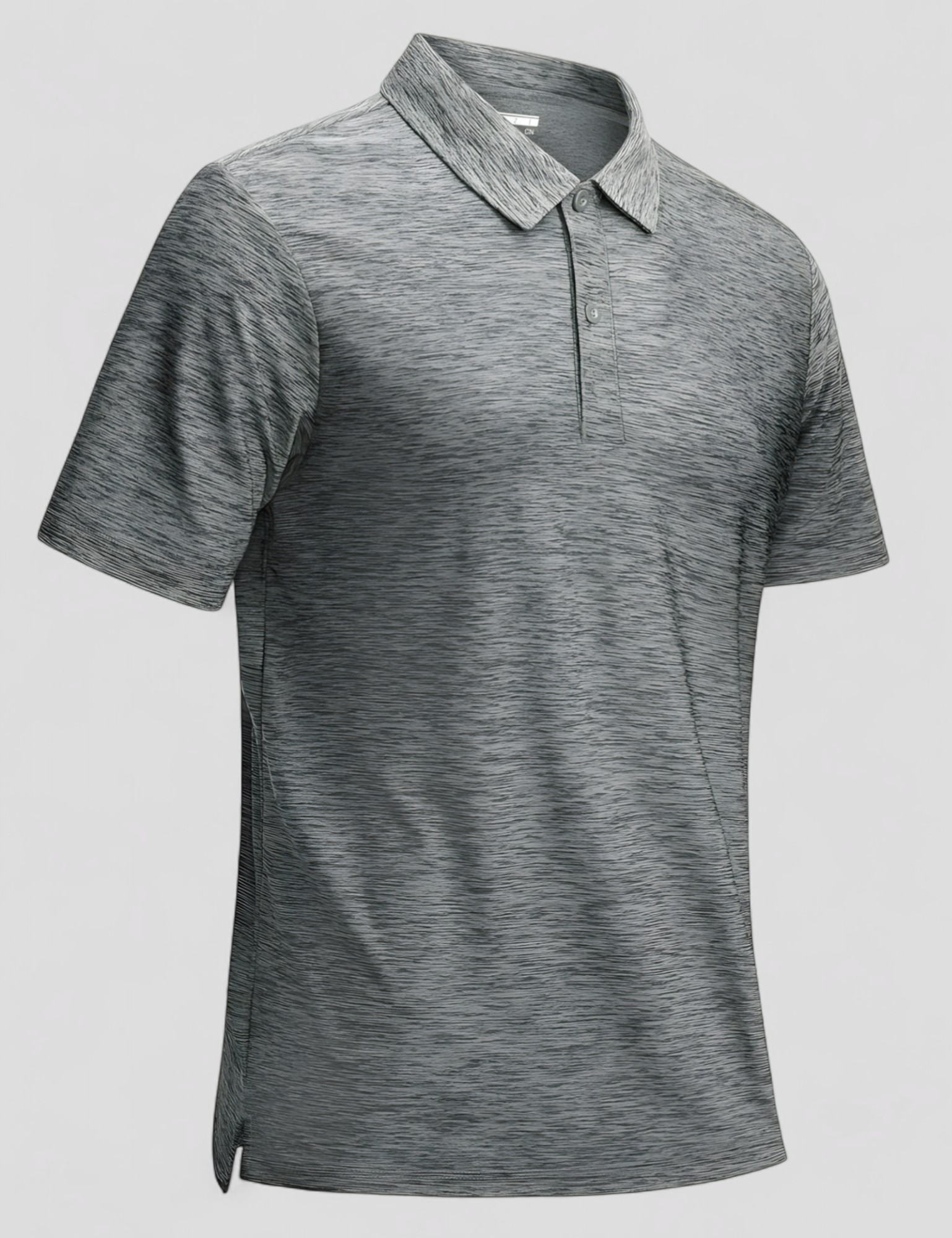 Enzo | Polo Uomo Manica Corta Leggera Estiva - Grigio Chiaro - abbigliamento attività all'aperto maglietta uomo per sport polo con libertà di movimento polo estiva uomo polo golf uomo polo sportiva leggera polo traspirante polo versatili per estate t-shirt asciugatura rapida tessuto elasticizzato - Concept Palermo