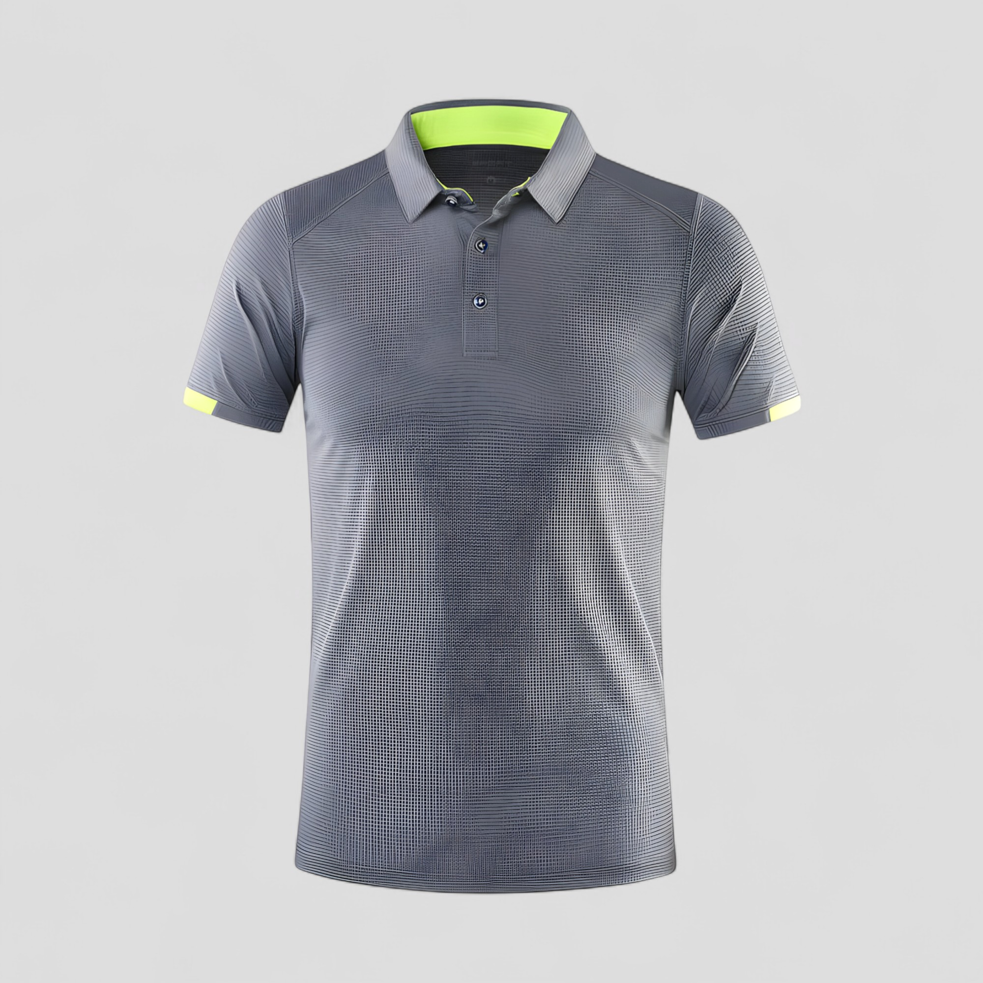 Gino | Polo Uomo Manica Corte Traspirante Sportiva - Grigio scuro - abbigliamento sportivo maglietta sportiva polo 8 colori polo asciugatura rapida polo golf polo maniche corte polo taglie forti polo traspirante polo uomo tshirt elegante - Concept Palermo