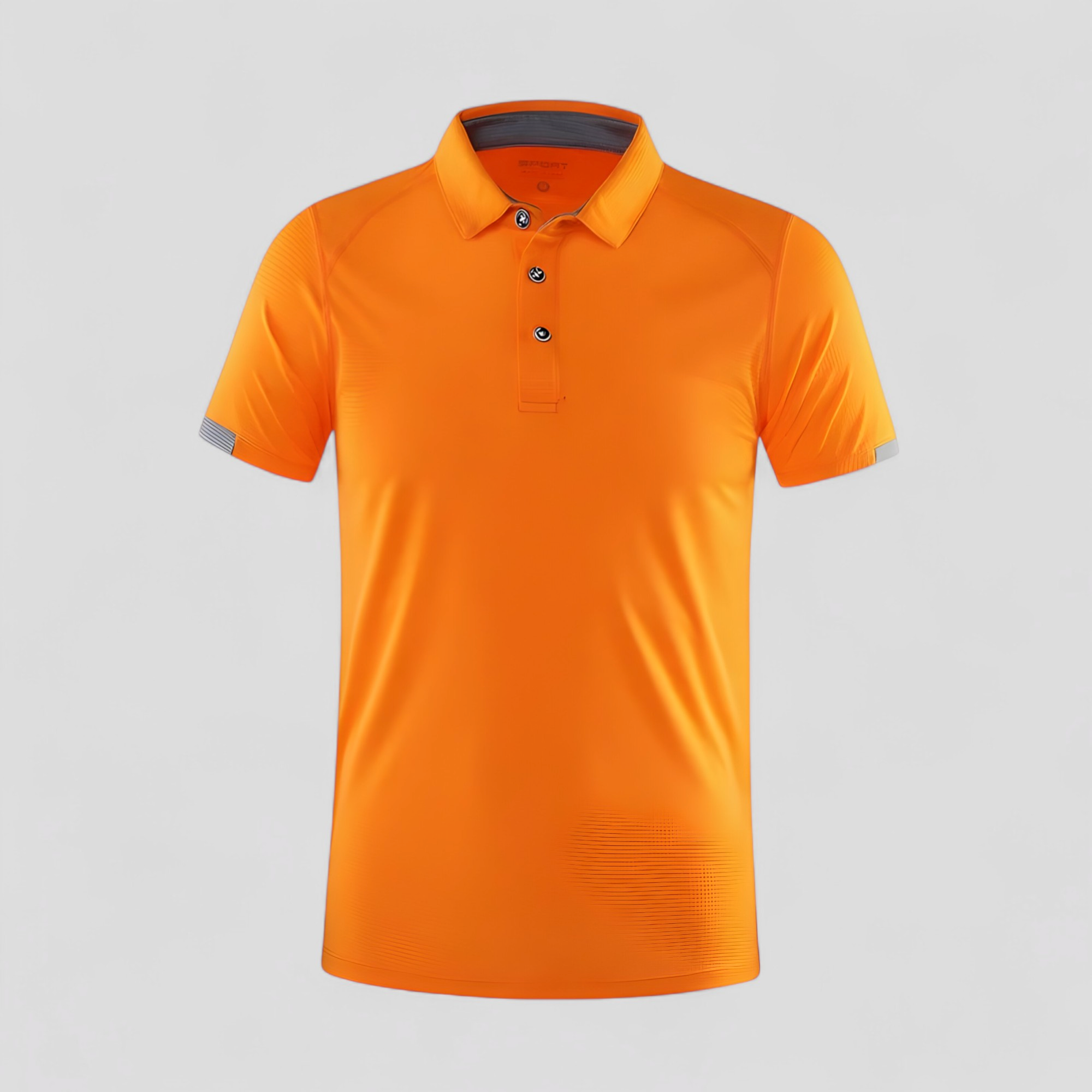 Gino | Polo Uomo Manica Corte Traspirante Sportiva - Arancione - abbigliamento sportivo maglietta sportiva polo 8 colori polo asciugatura rapida polo golf polo maniche corte polo taglie forti polo traspirante polo uomo tshirt elegante - Concept Palermo