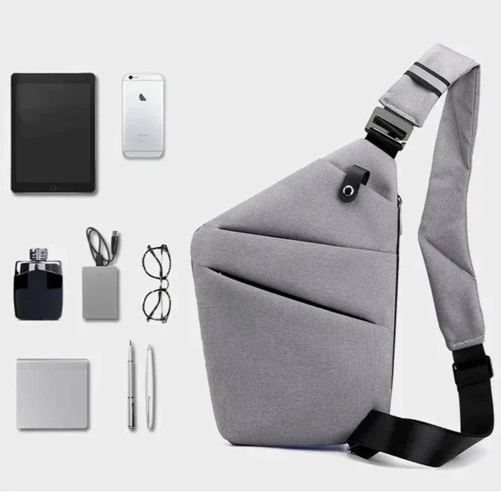 Borsa da viaggio antiscasso - Grigio - bags for men - Concept Palermo