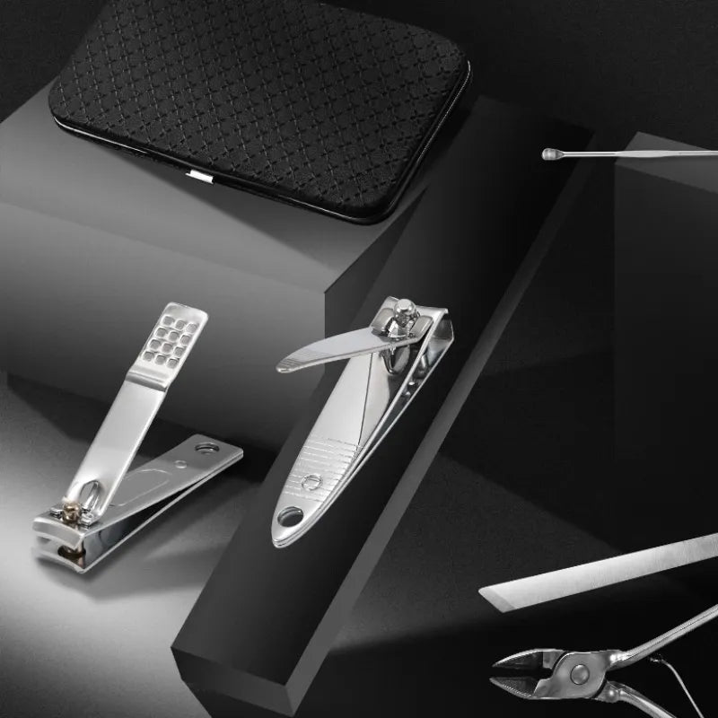 LuxeTools - Set professionale da 19 pezzi in acciaio inossidabile per tagliare le unghie - - clipper nail clipper nail clipper set - Concept Palermo