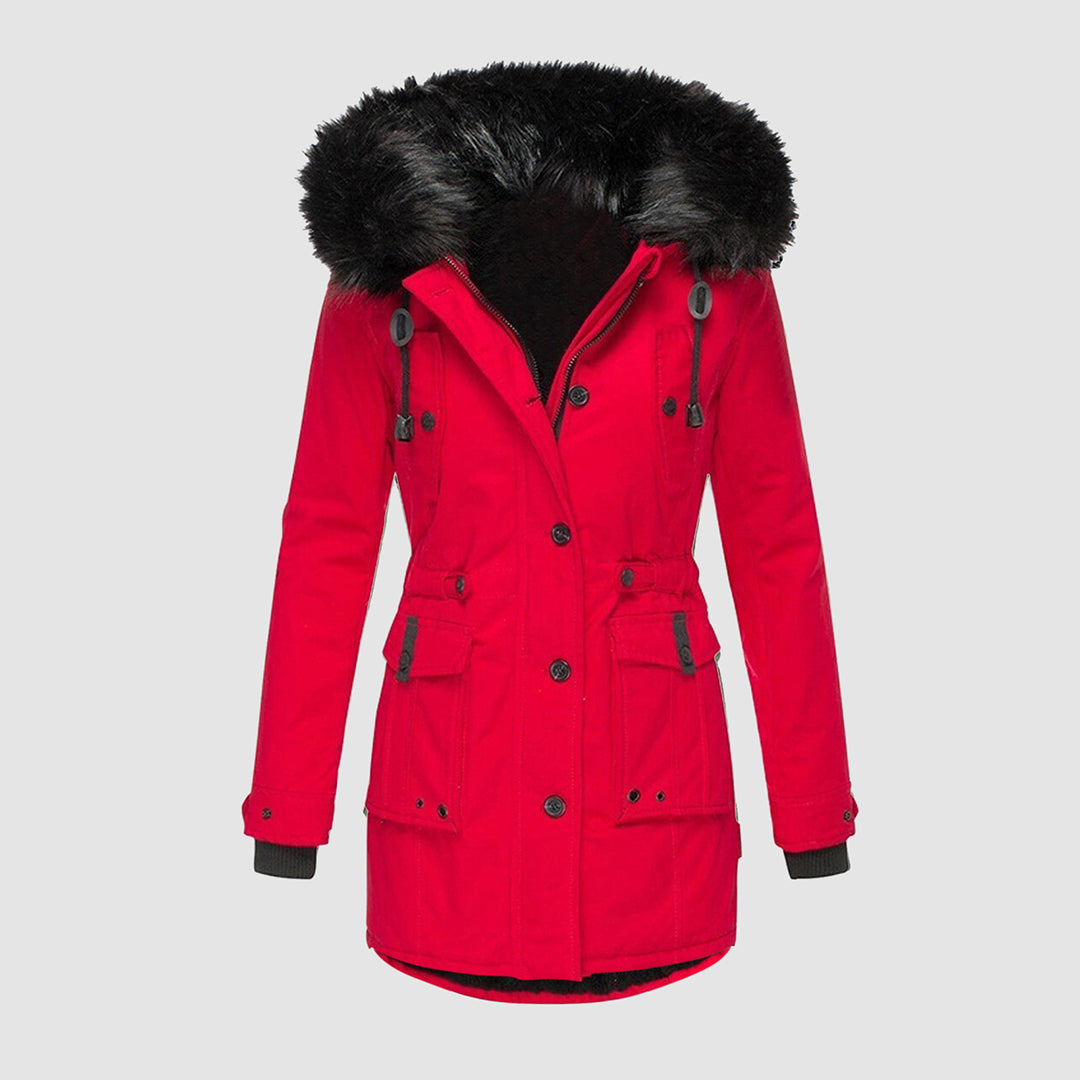 EMMA | Giacca invernale - Elegante protezione contro il freddo - Rosso - Bestsellers dames Jassen dames missnew reworded reworded2 women - Concept Palermo