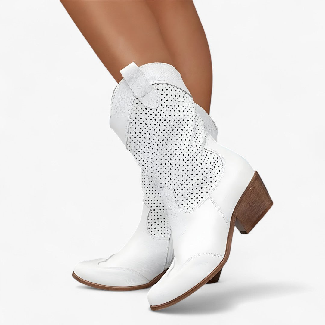 Dorothy – Stivali da cowboy alla moda ed eleganti - Bianco (ultimi pezzi) - Bestsellers Dames Schoenen shoes shoes for women summer shoes womens shoes - Concept Palermo