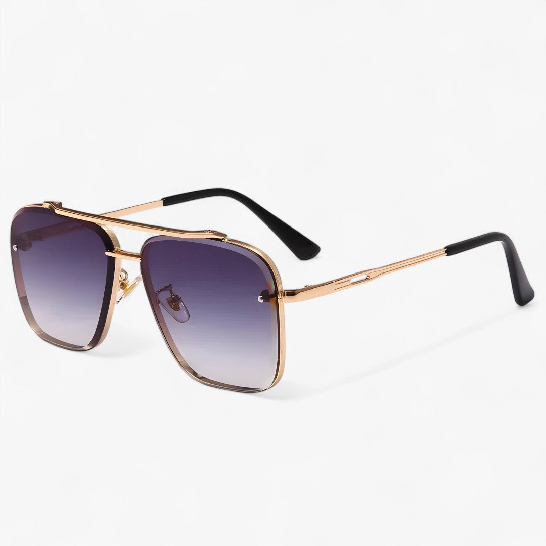 Enzo | Occhiali da sole vintage con design in metallo - Porpora sfumato oro rosa Come immagine - Fashion Sunglasses men sunglasses polarized mens sunglasses Polarized man sunglasses Sunglasses sunglasses polarized men - Concept Palermo