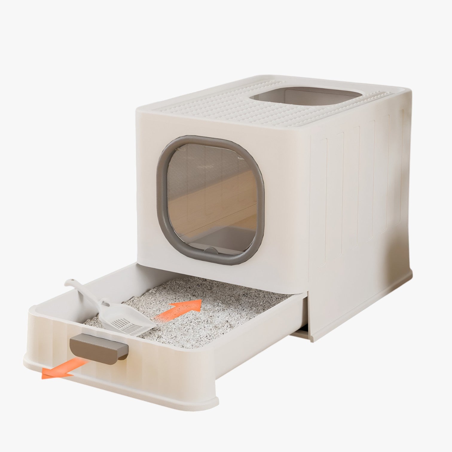 Zinnia | Grande lettiera per gatti con rastrelliera Meno odore, più comfort - - animali domestici - Concept Palermo
