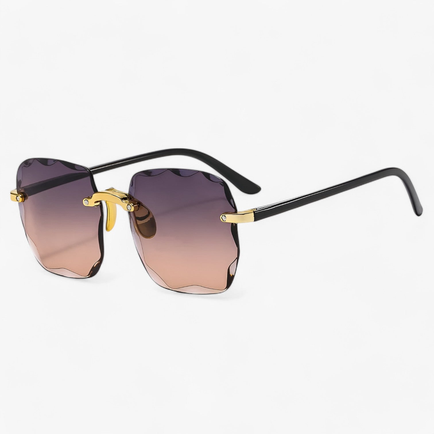 Kamila | Occhiali da sole senza montatura eleganti con protezione UV - Grigio-Tè - Fashion Sunglasses Sunglasses WOMEN - Concept Palermo