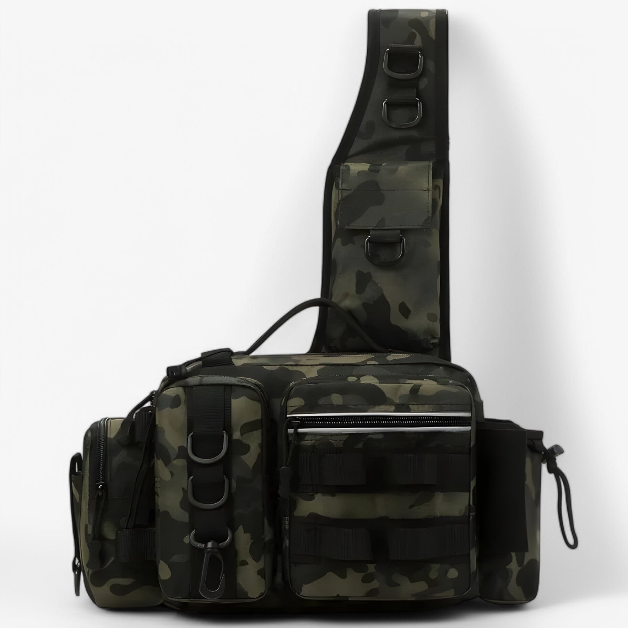 Borse da pesca con portapescatori e design a due livelli - Verde-camuffa - bag bags fishing bag - Concept Palermo