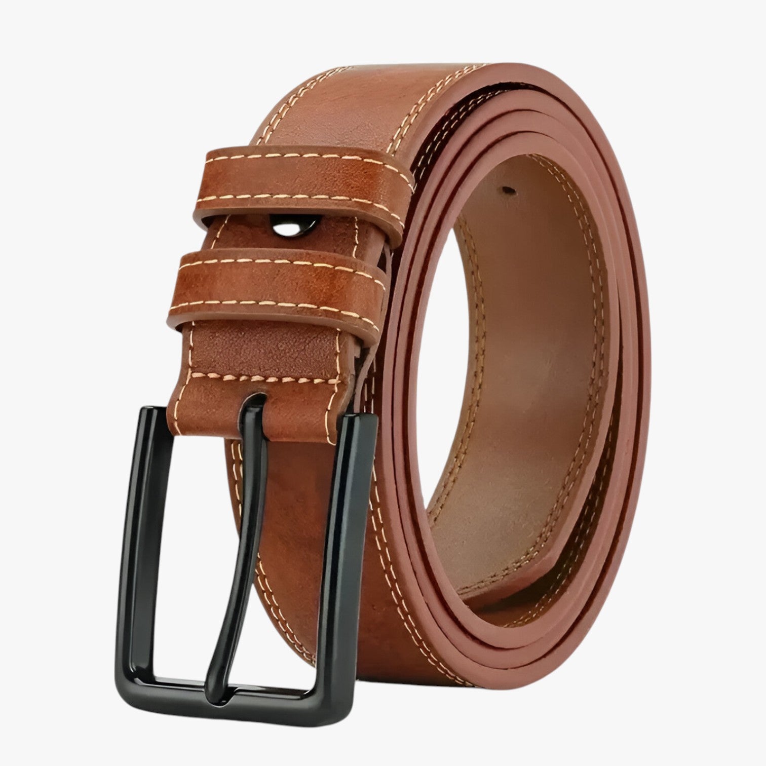 River | Cintura Elegante in Pelle per Ogni Giorno - marrone - Belts belts for men Mens belt - Concept Palermo