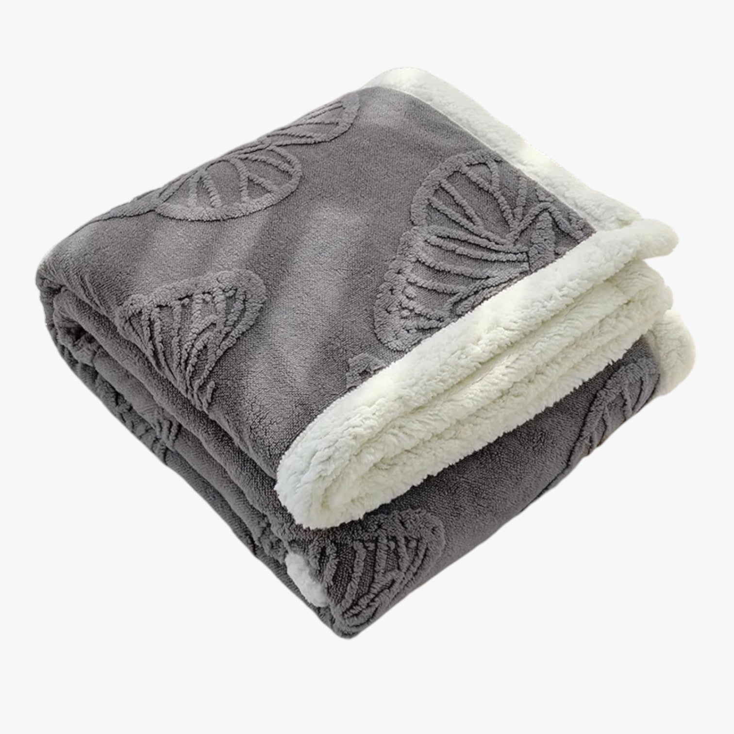 Fenna | Coperta in morbido fleece corallo – Calore & comfort - Grigio scuro - bedroom Home - Concept Palermo