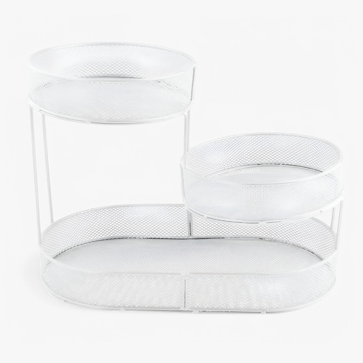 Milena | Elegante cesta di frutta in ferro – Mantieni la frutta fresca e organizzata - Stile2 bianco - Kitchen kitchen accessory - Concept Palermo
