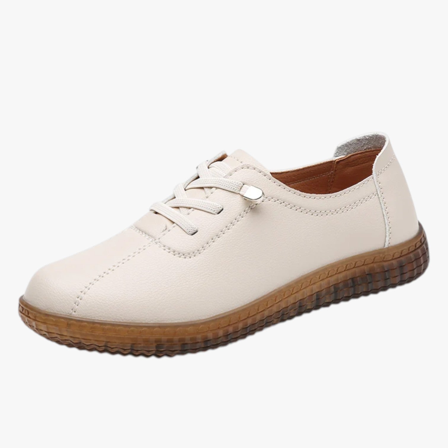 Alena | Sneakers in vera pelle: morbide, traspiranti e perfette per l'estate - Crema - shoes Shoes women womens shoes - Concept Palermo