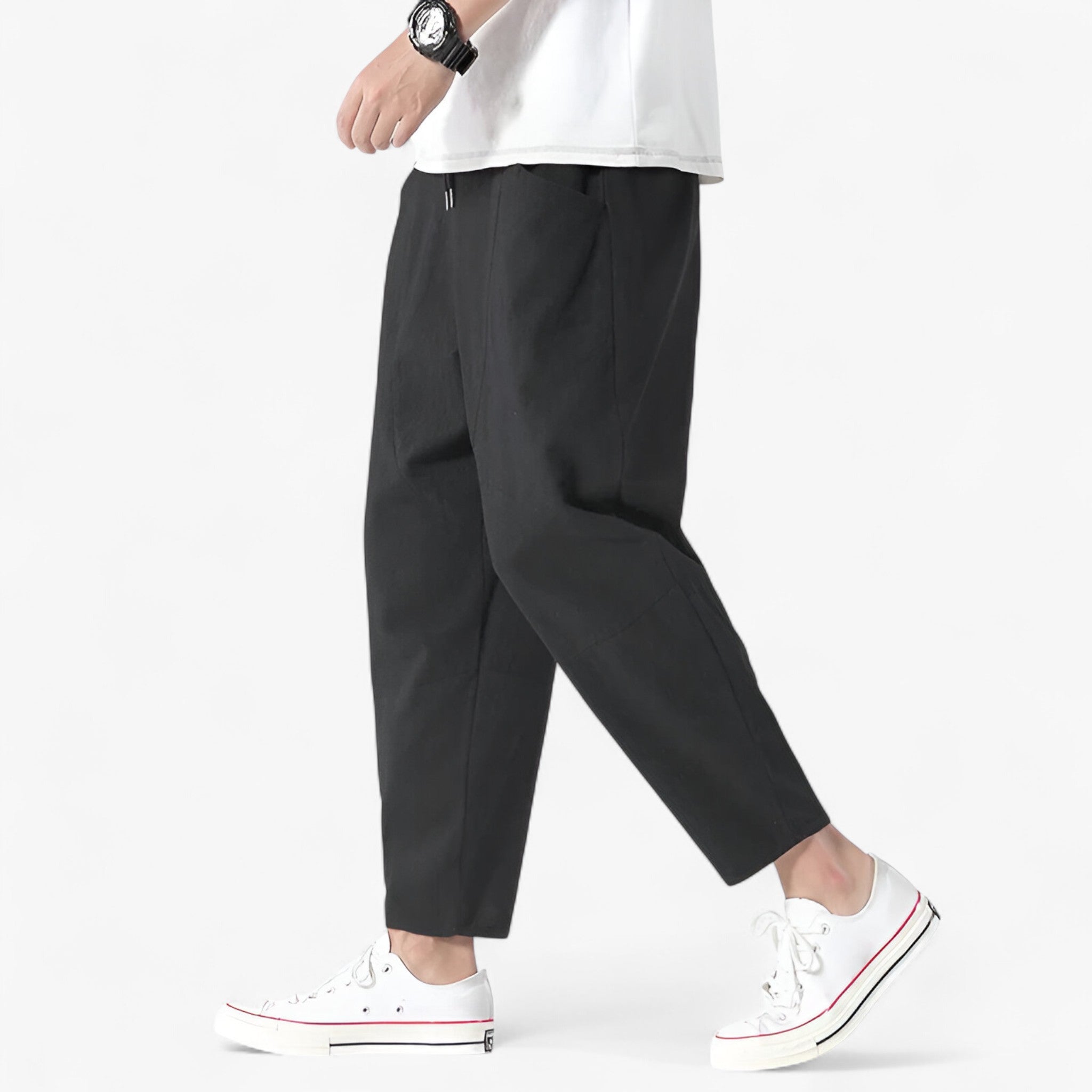 Jimmy | Pantaloni di lino per uomo - Vestibilità ampia e confortevole