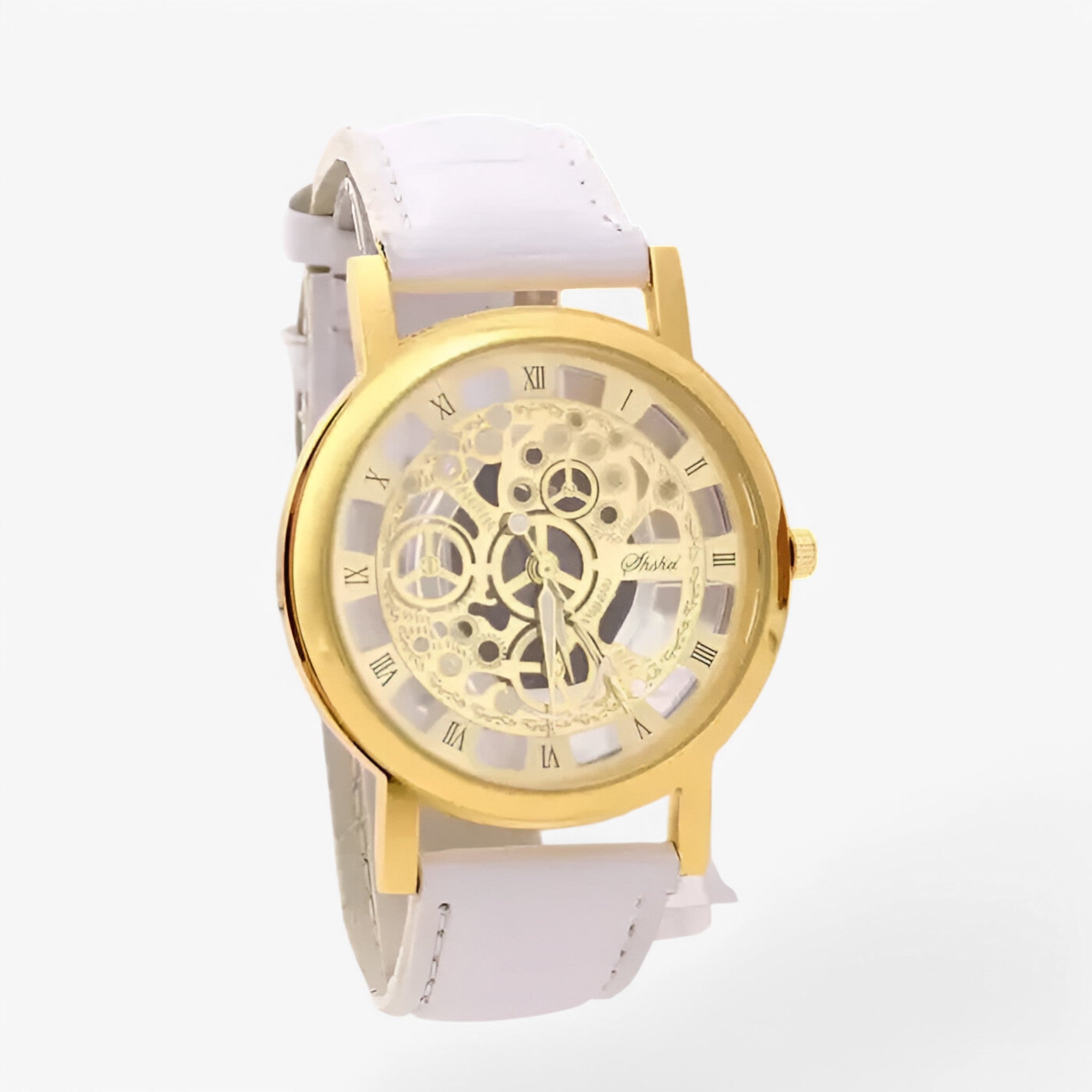 Oliver | Orologio al quarzo con cinturino in pelle e quadrante romano - oro bianco - - Concept Palermo