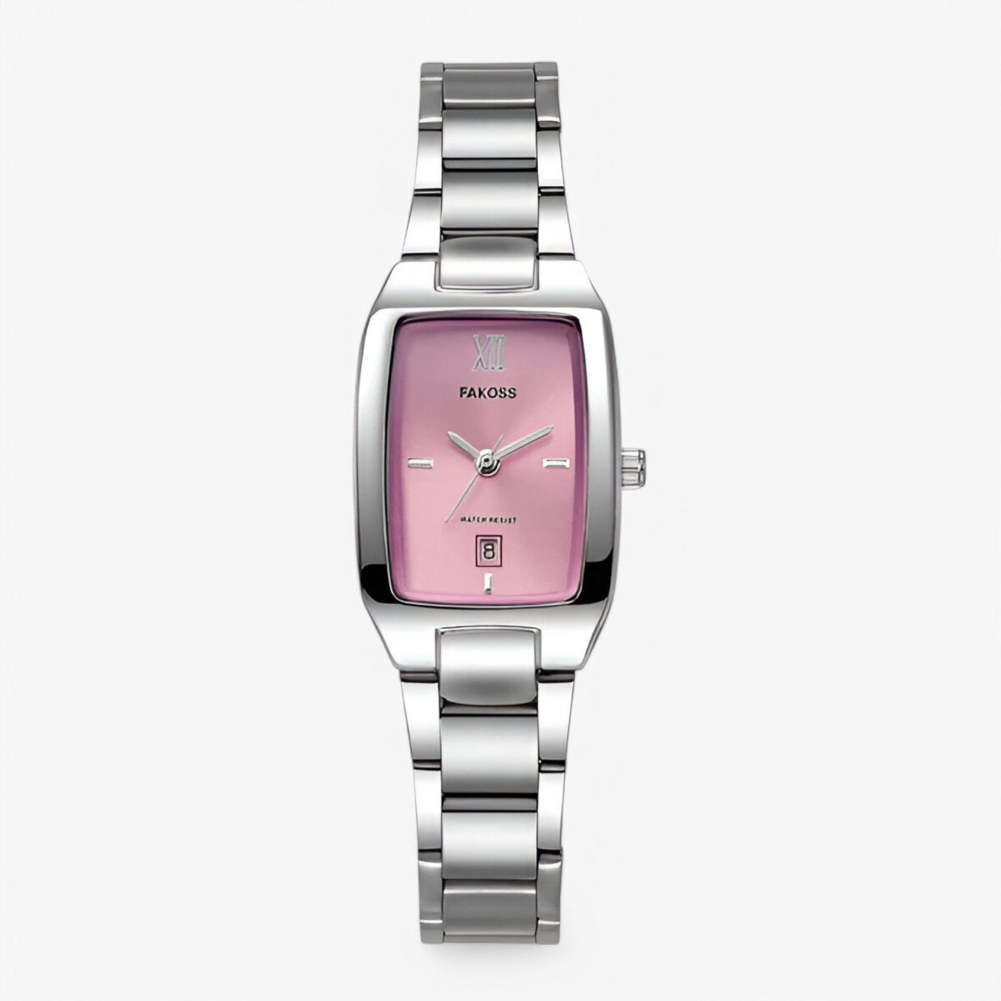 Ruth | Orologio da donna elegante al quarzo con quadrante quadrato - bianca rosa - women watch - Concept Palermo