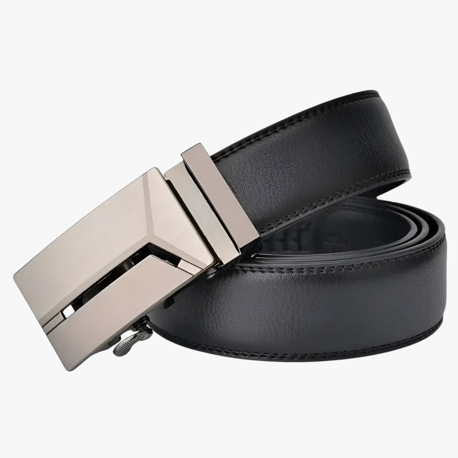 Adonis | Cintura in morbida pelle con fibbia automatica - Nero - Belts belts for men Mens belt - Concept Palermo