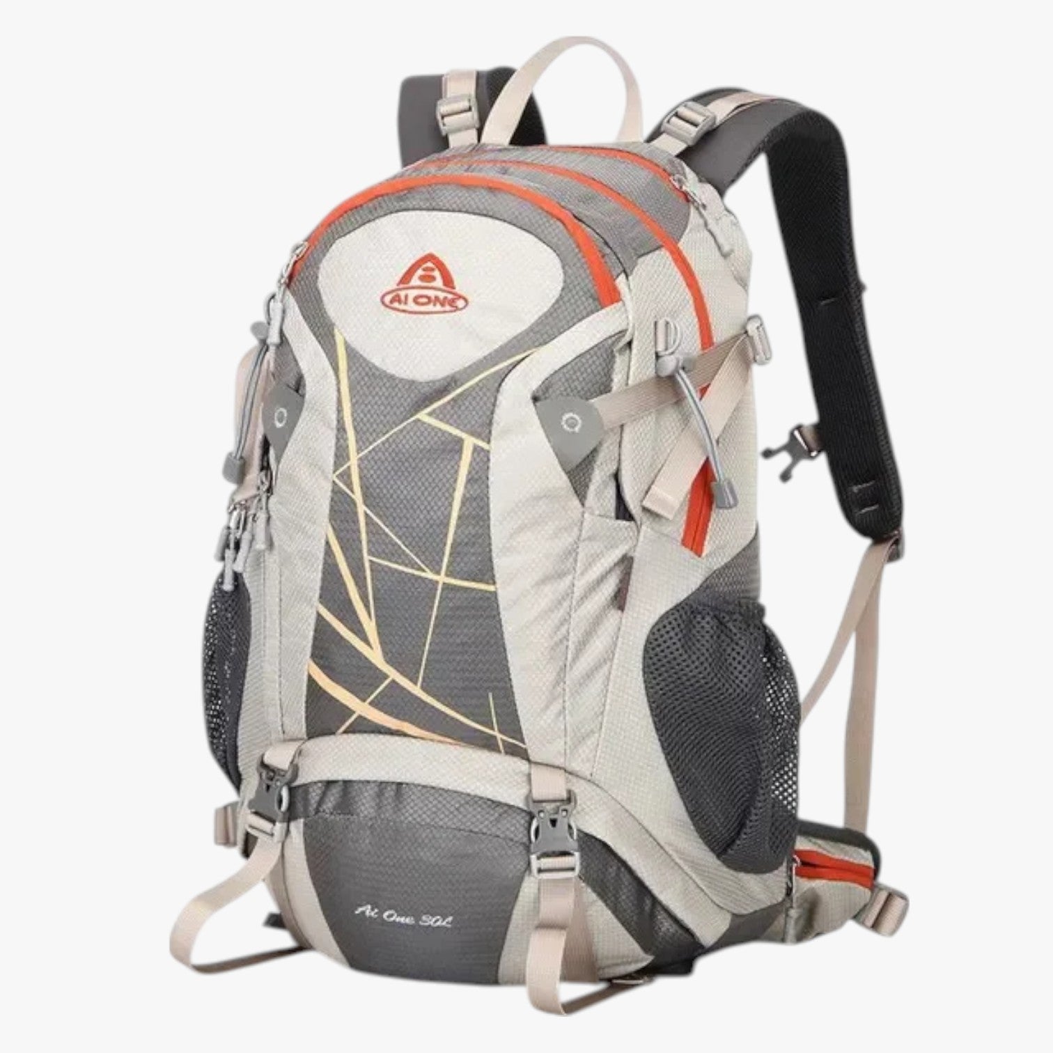 Jaylen | Zaino Outdoor 30L Impermeabile Resistente, Leggero, Pronto all’Avventura - Grigio 30 - 40L Cina - Bags bags for men mens bag - Concept Palermo