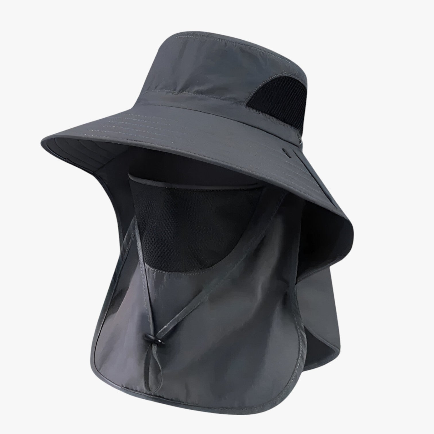 Dereck | Scarpa da pesca protettiva UV con maschera - grigio scuro Taglia unica - bucket hats mens accessory Sun Hats - Concept Palermo