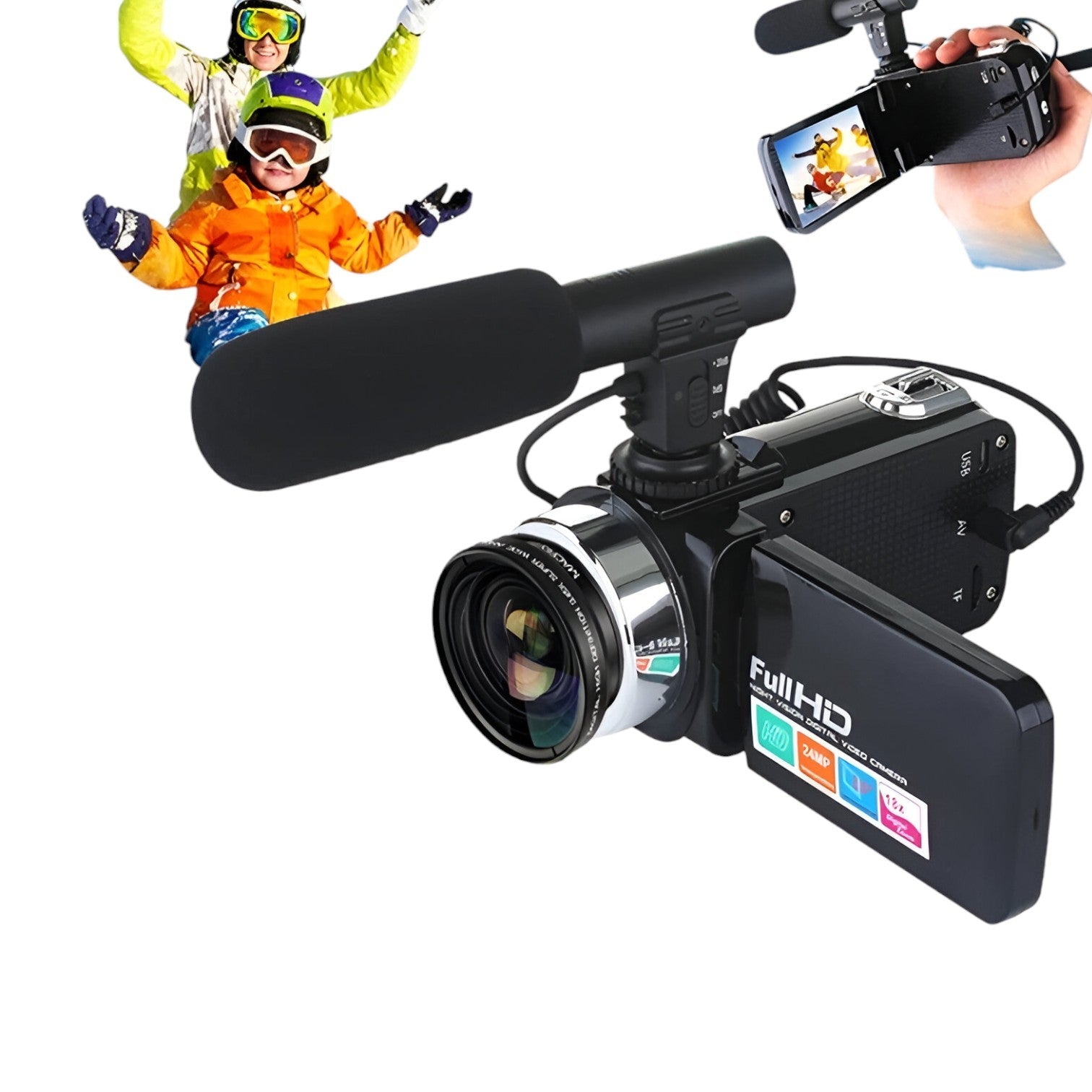 Nikodem | Camcorder classica da 24MP – video cristallini, sempre e ovunque - - camera gadget - Concept Palermo