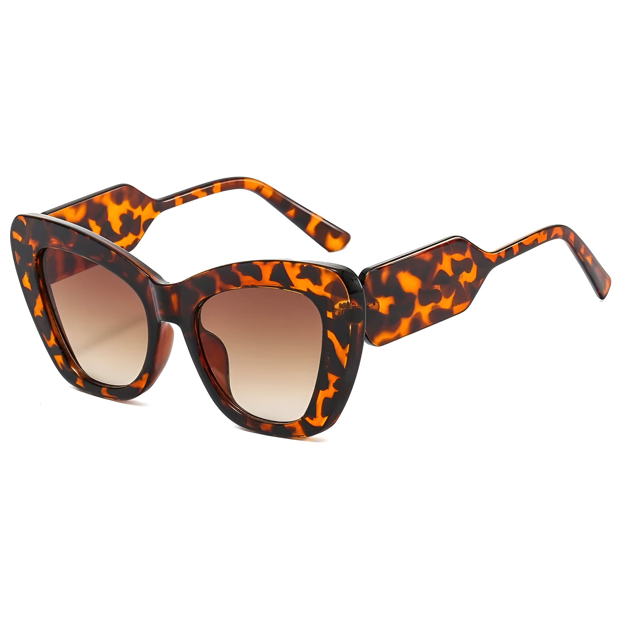 Melanie | Occhiali da sole oversize a forma di occhio di gatto con protezione UV400 - leopardo come immagine - Cat Eye Sunglasses cateye sunglasses Fashion Sunglasses polarized sunglasses women Sunglasses womens sun glasses - Concept Palermo