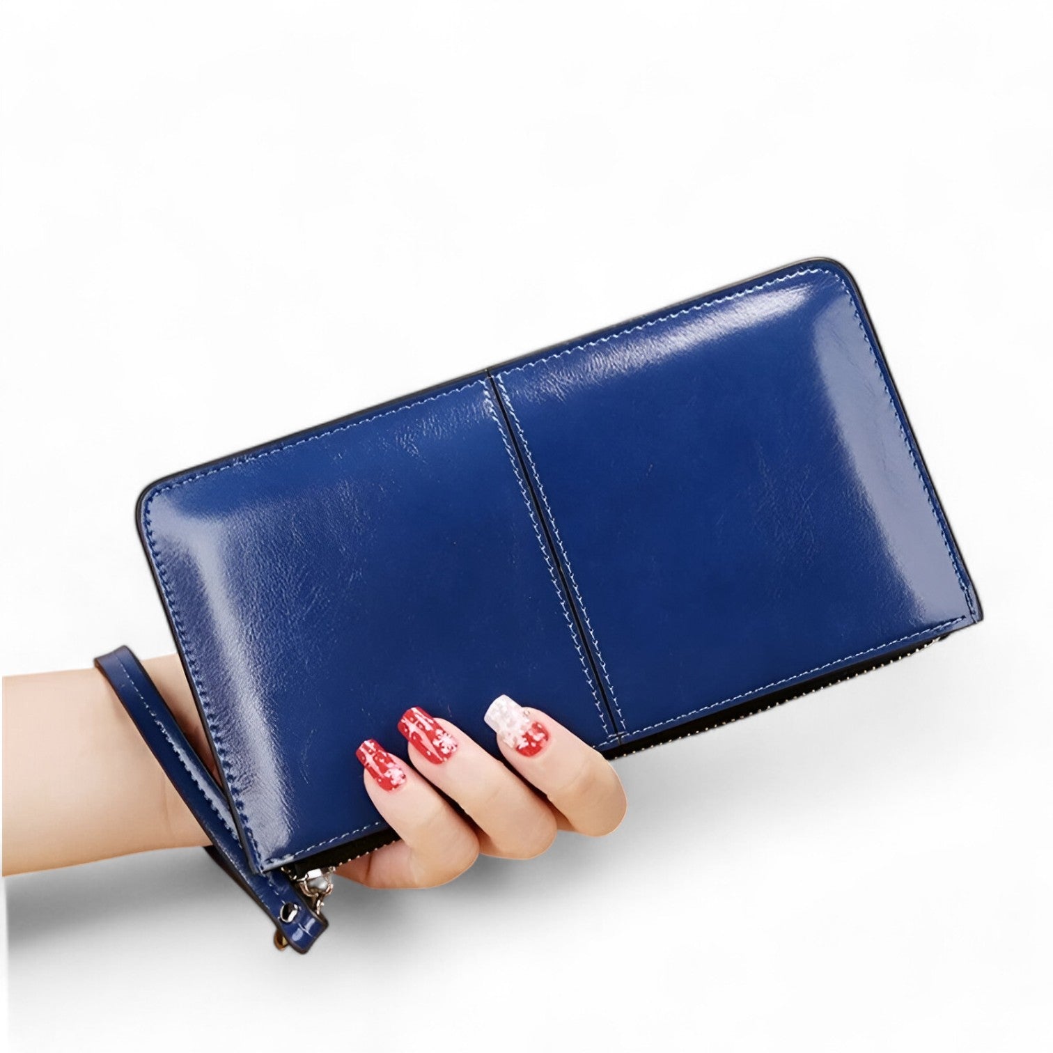 Darya | Borsa Vintage in PU Pelle – Grande Capacità e Stile Elegante per Donne - blu - accessories women wallet womens wallet - Concept Palermo
