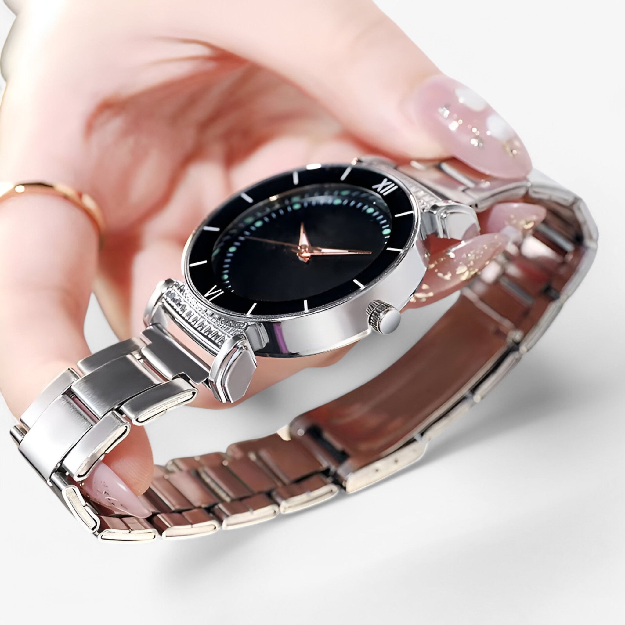 Giulia | Orologio elegante in acciaio dorato - - female watch watch for women - Concept Palermo