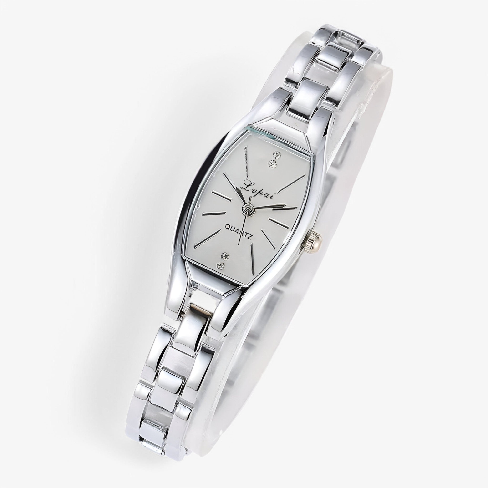 Léa | Orologio da donna minimalista con piccolo quadrante e dettagli in diamanti - - female watch watch for women - Concept Palermo