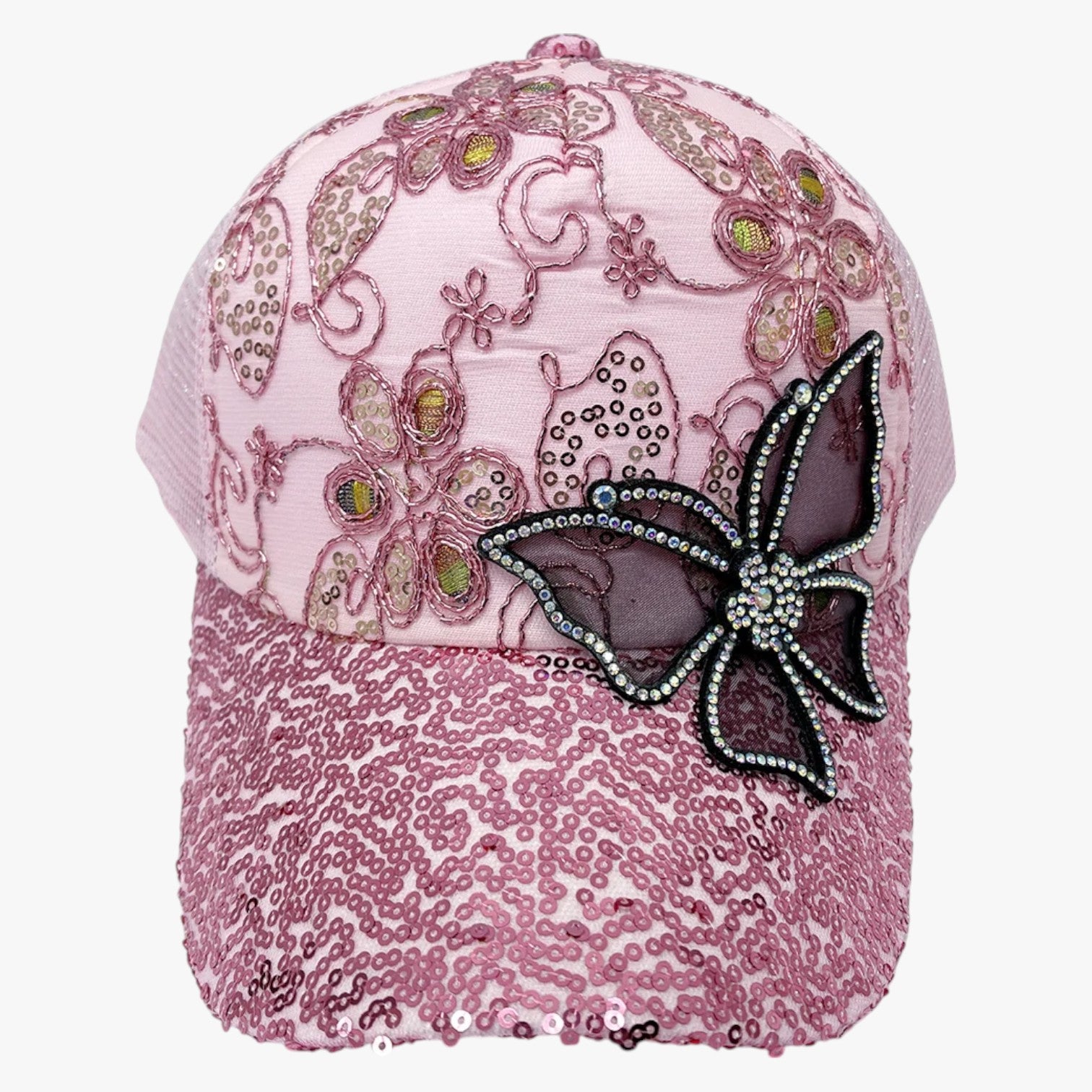 Peyton | Cappello da Baseball Donna in Denim Brillante con Fibbia Regolabile - - hat Hat for girls hats women hat - Concept Palermo