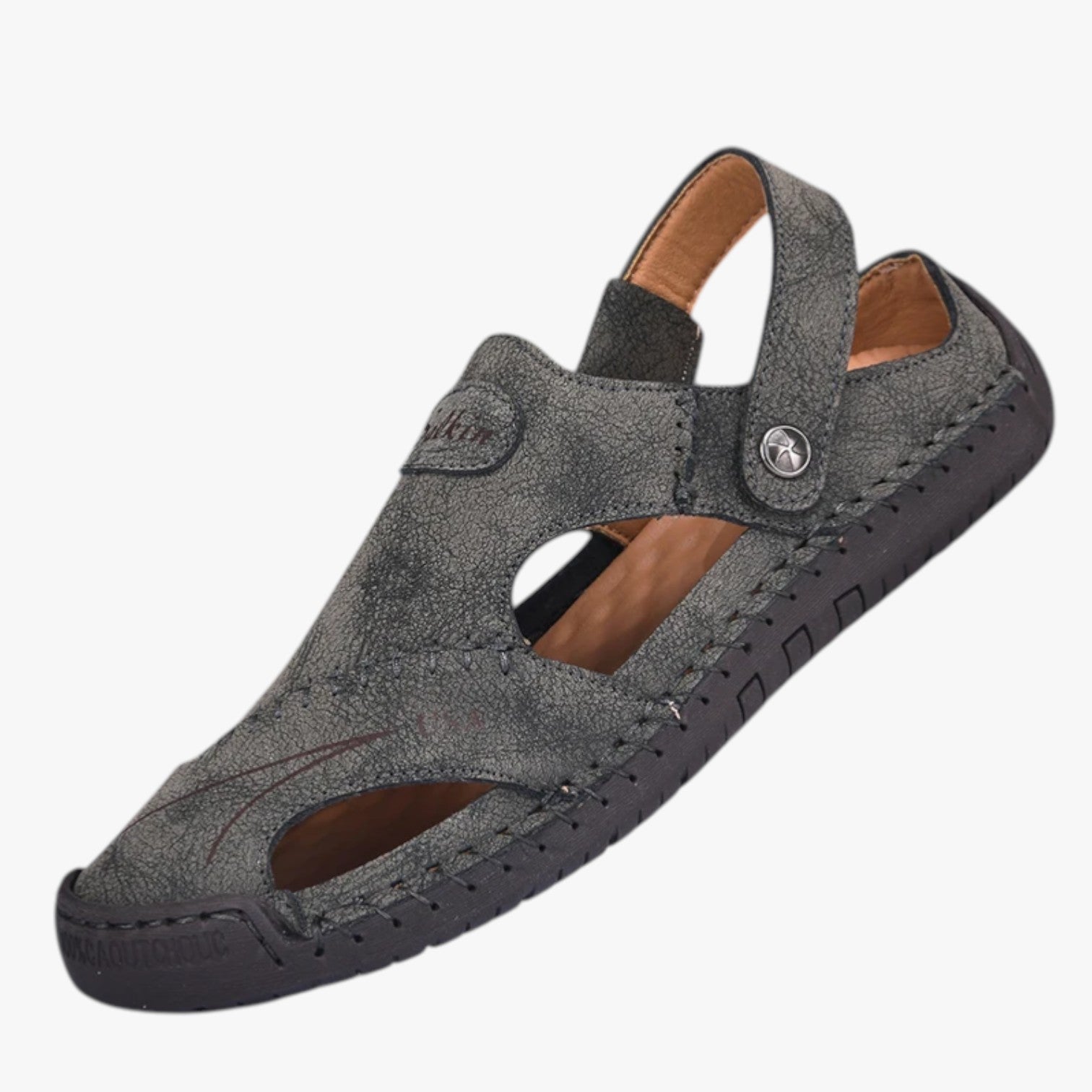 Owen | Sandali estivi da uomo - Pelle traspirante e suola antiscivolo per un tocco di stile - Grigio - casual sandals stylish sandals women sandals - Concept Palermo
