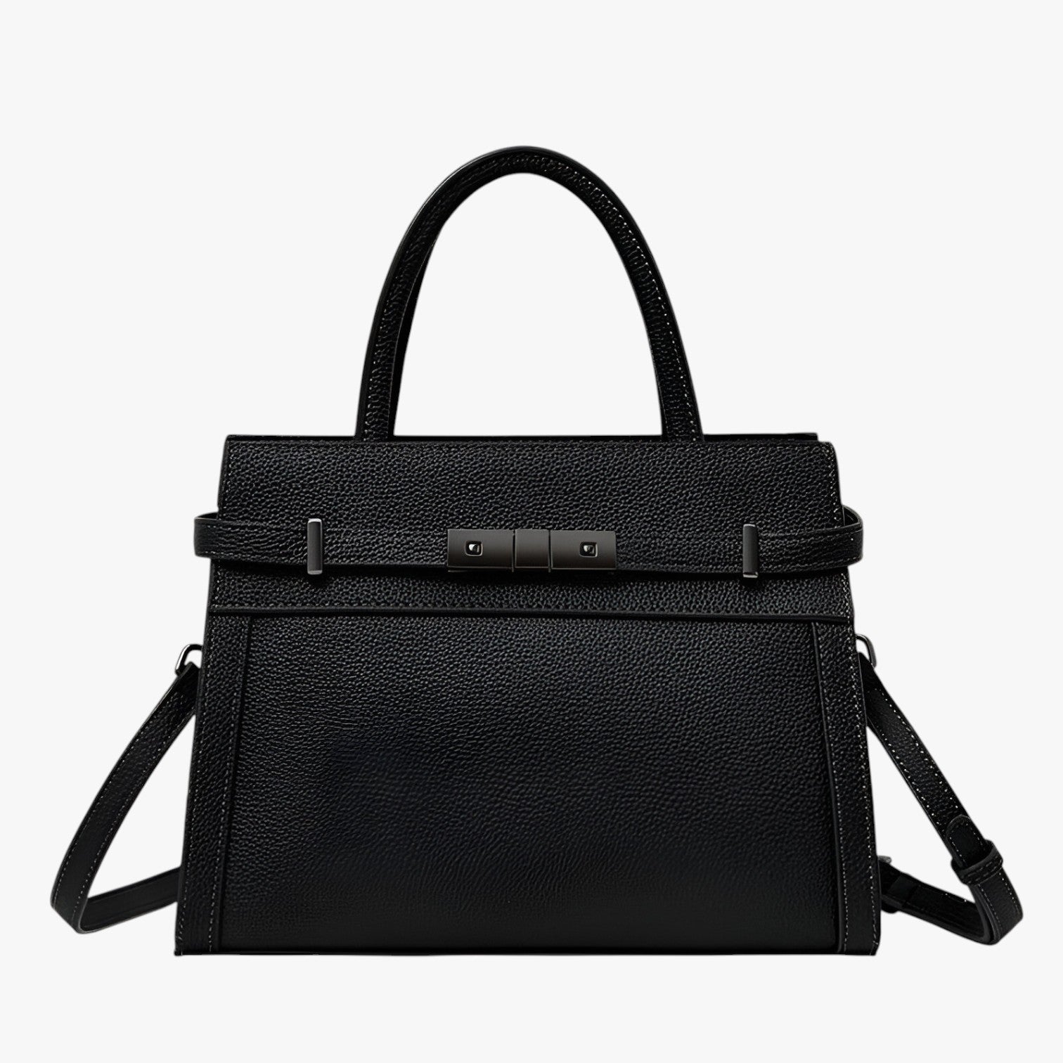 Zariyah | Borsa tote in vera pelle bovina - Nero (20cm< Lunghezza Max <30cm) - Bags handbags women bags Women's handbags - Concept Palermo
