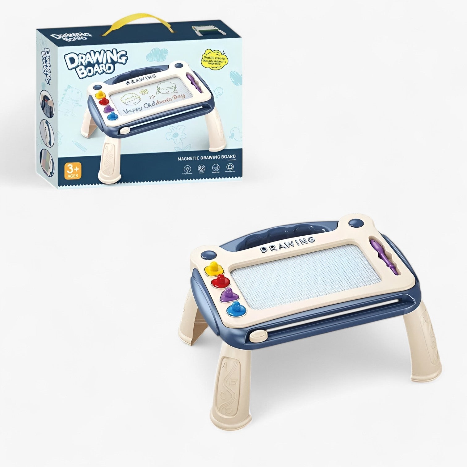 Luca | Tavoletta Magnetica da Disegno – Disegno Creativo ed Educativo - Grande-Blu - toys toys for kids - Concept Palermo