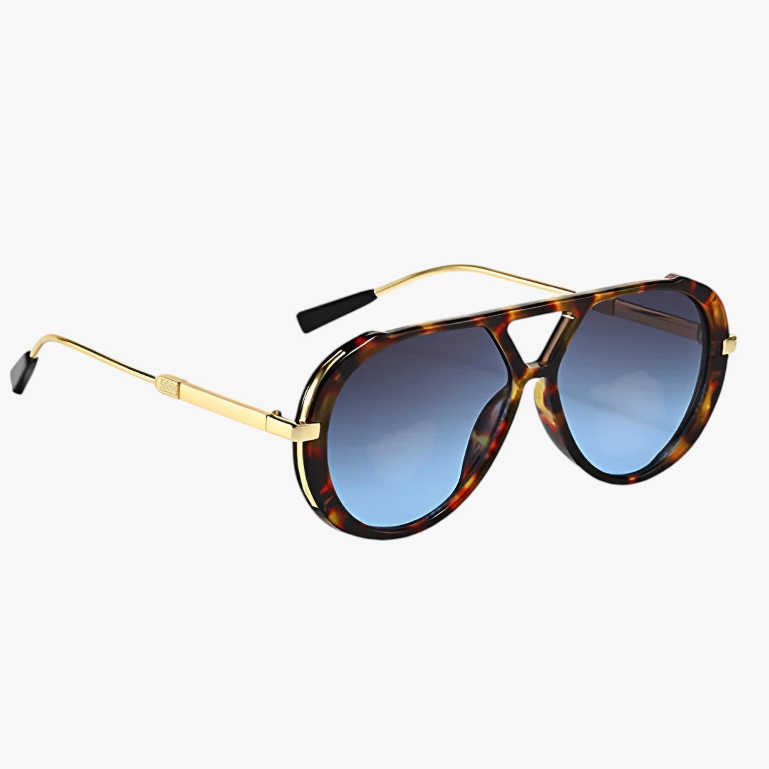 Arely | Occhiali da sole alla moda con lenti gradientate eleganti - leopardo blu - polarized sunglasses women Sunglasses - Concept Palermo