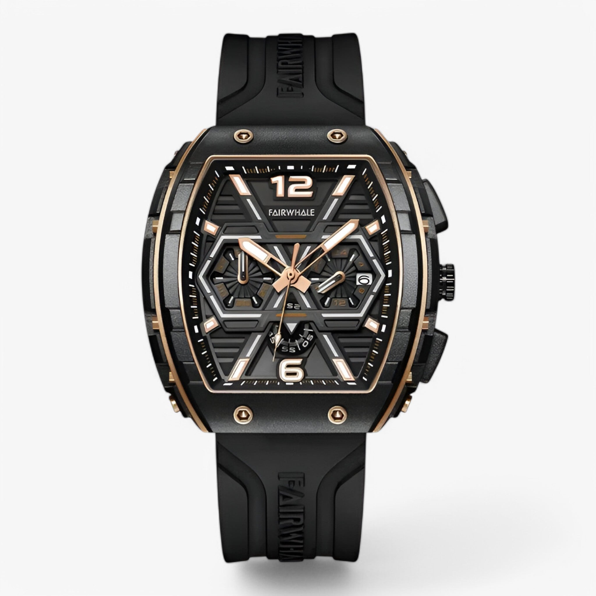 Mark | Orologio Sportivo di Lusso in Silicone - Nero - - Concept Palermo