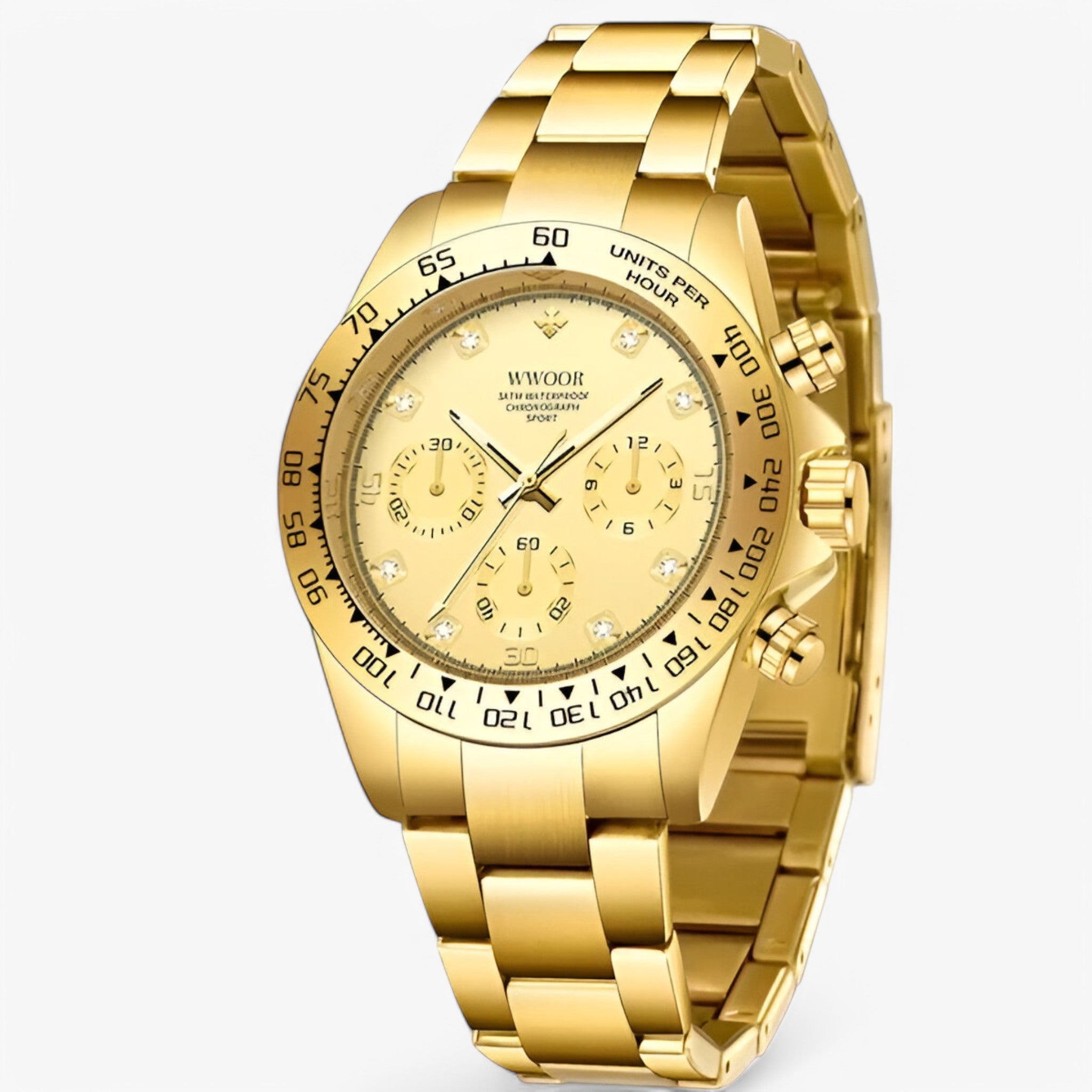 Casmir | Orologio Cronografo di Lusso in Acciaio Inossidabile - oro nero - - Concept Palermo