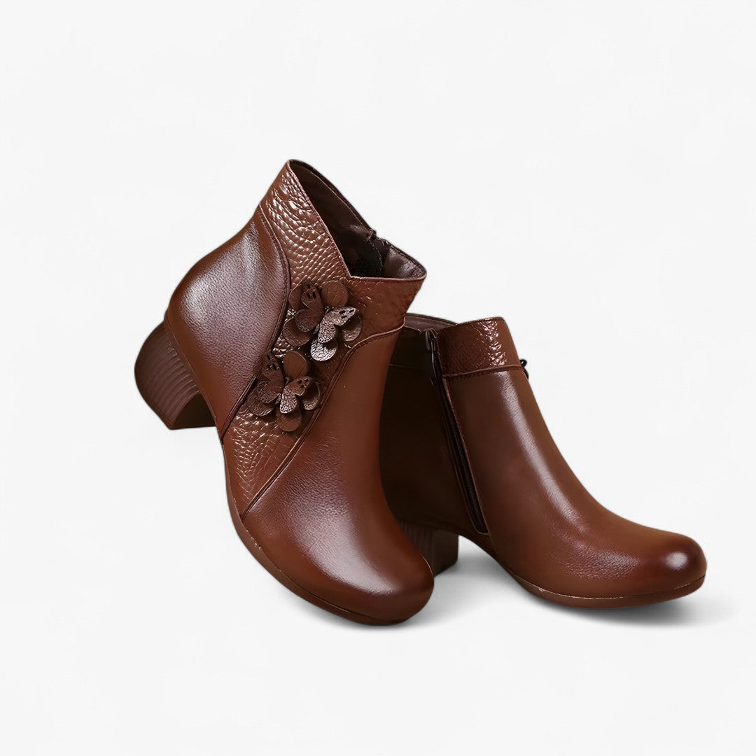 Greta | Stivaletti retrò in vera pelle con tacco ottico - - BOOTS Boots & Shoes - Concept Palermo