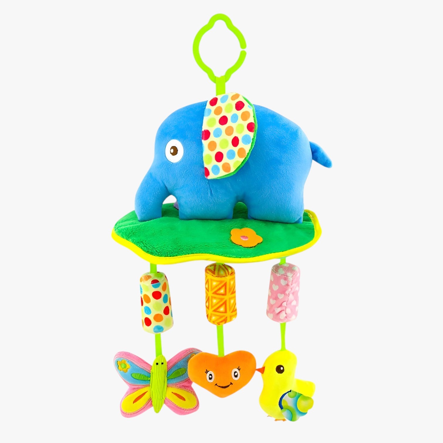 Jinx | Sonagli Morbidi da Passeggino per Sviluppo Sensoriale - Elefante - baby toys toys TOYS AND GAMES - Concept Palermo