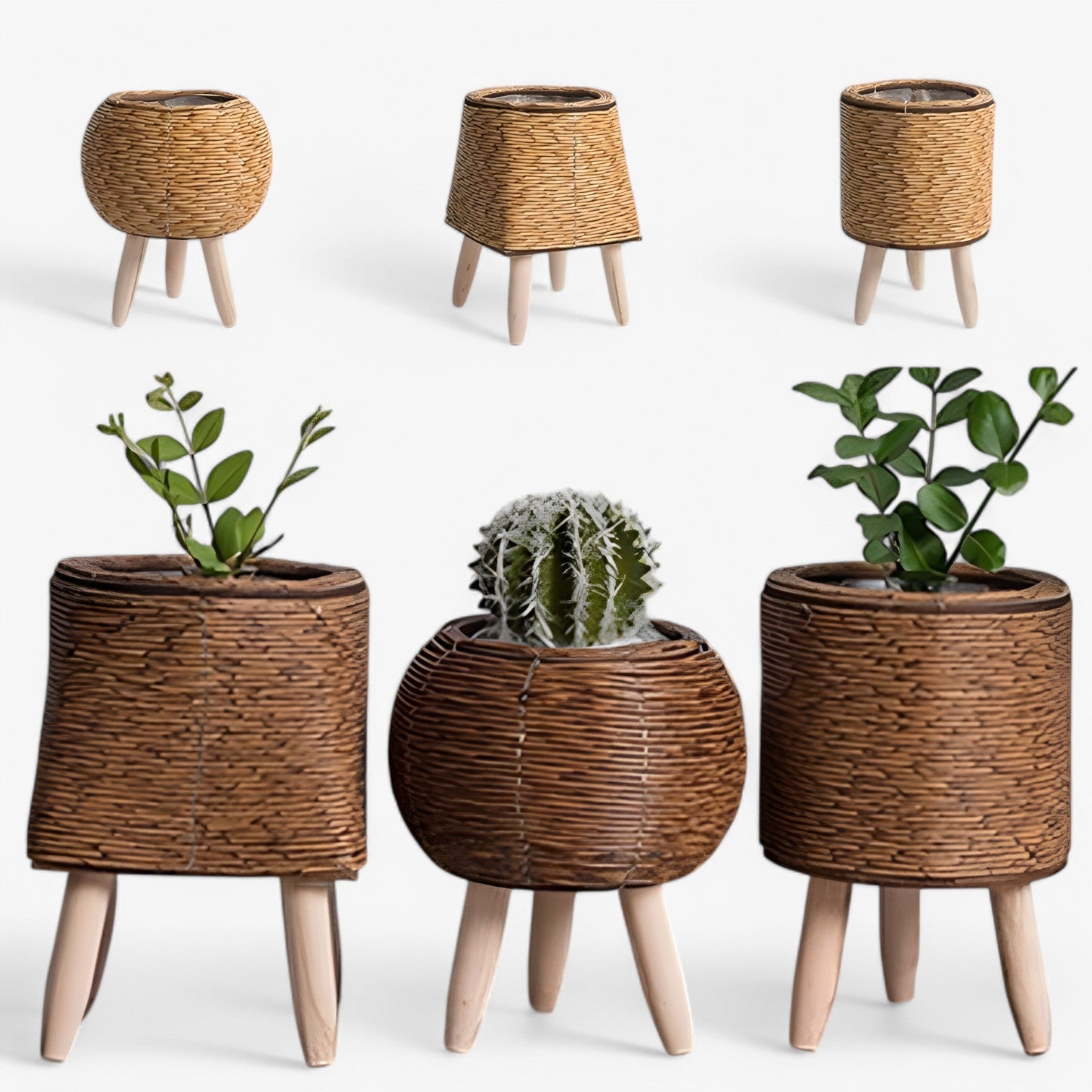 Kosta | Vaso di Fiori Rotan – Stile Elegante per le Sue Piante - - Garden Garden supplies Home & Garden - Concept Palermo