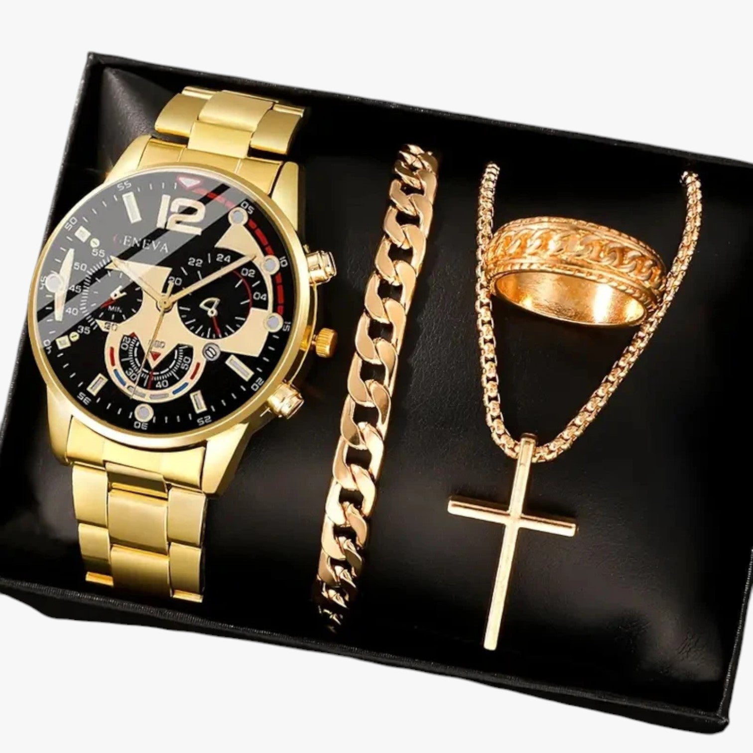 Moritz | Set di orologi romani dorati – Elegante e completo - Oro - mens accessory watch watch for men - Concept Palermo