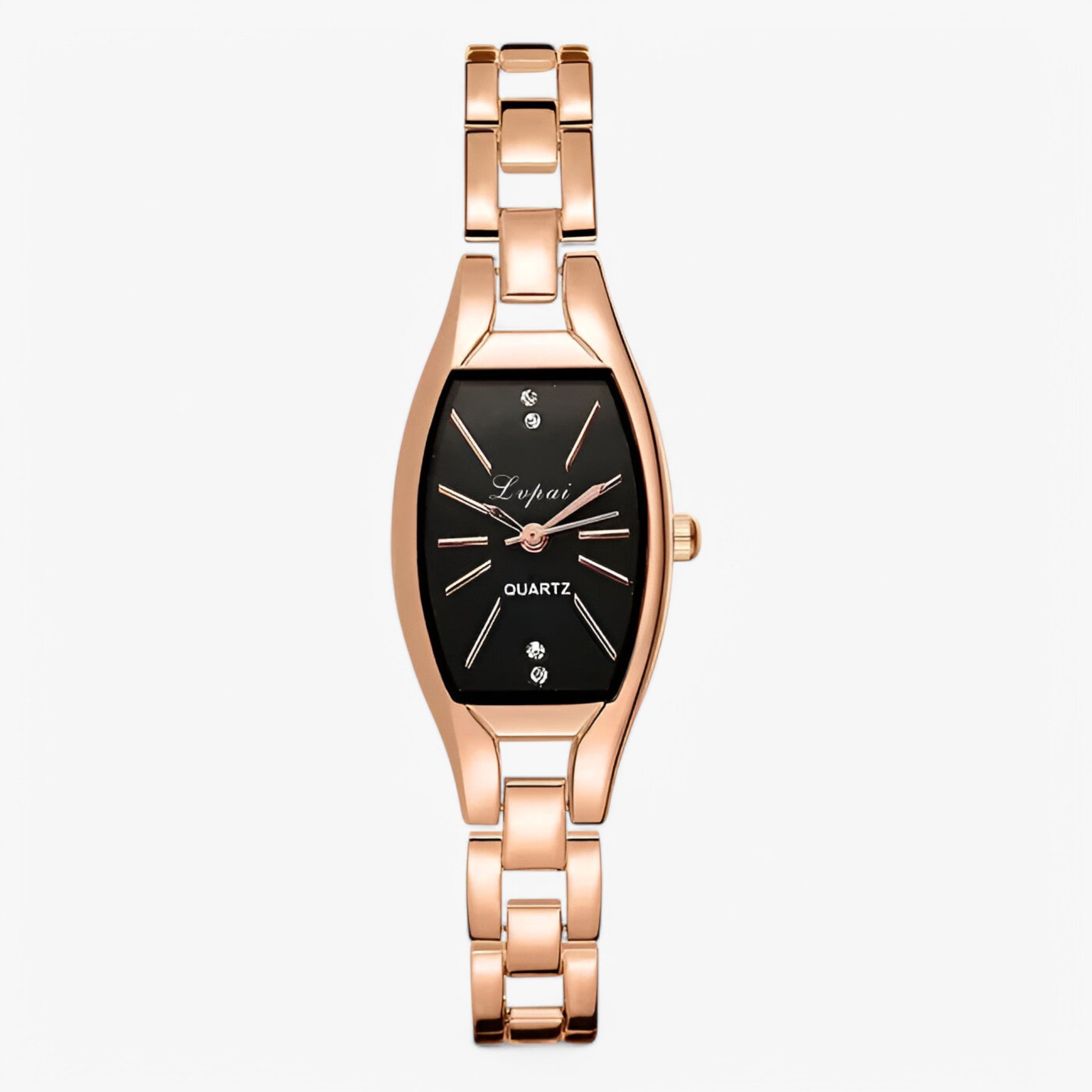 Léa | Orologio da donna minimalista con piccolo quadrante e dettagli in diamanti - Oro Nera - female watch watch for women - Concept Palermo