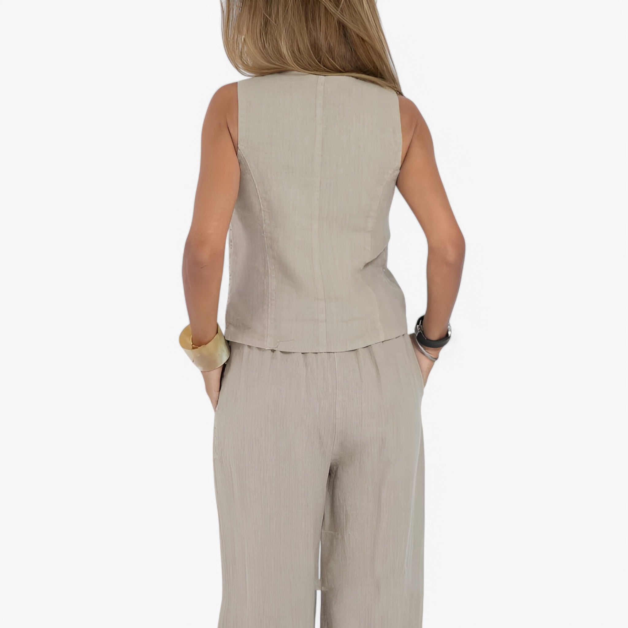 Lina | Gilet senza maniche (con pantaloni coordinati gratuiti) - - - Concept Palermo