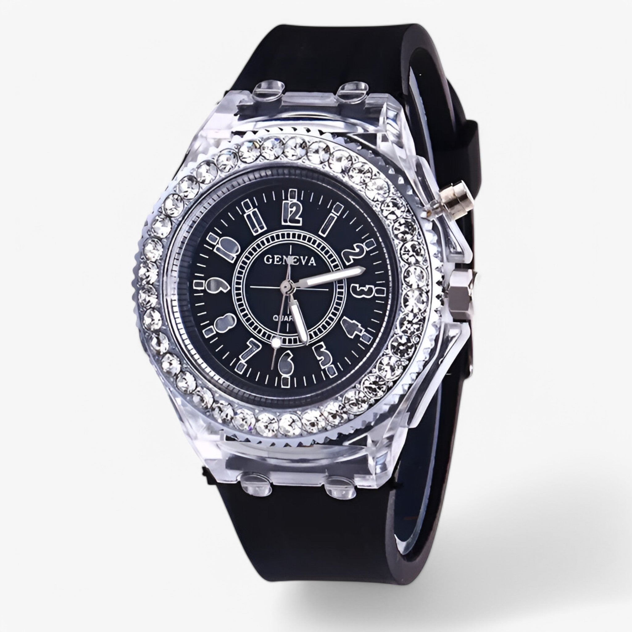 Francis | Orologio gelatinoso con luce LED - Nero - watch for men watch for women - Concept Palermo