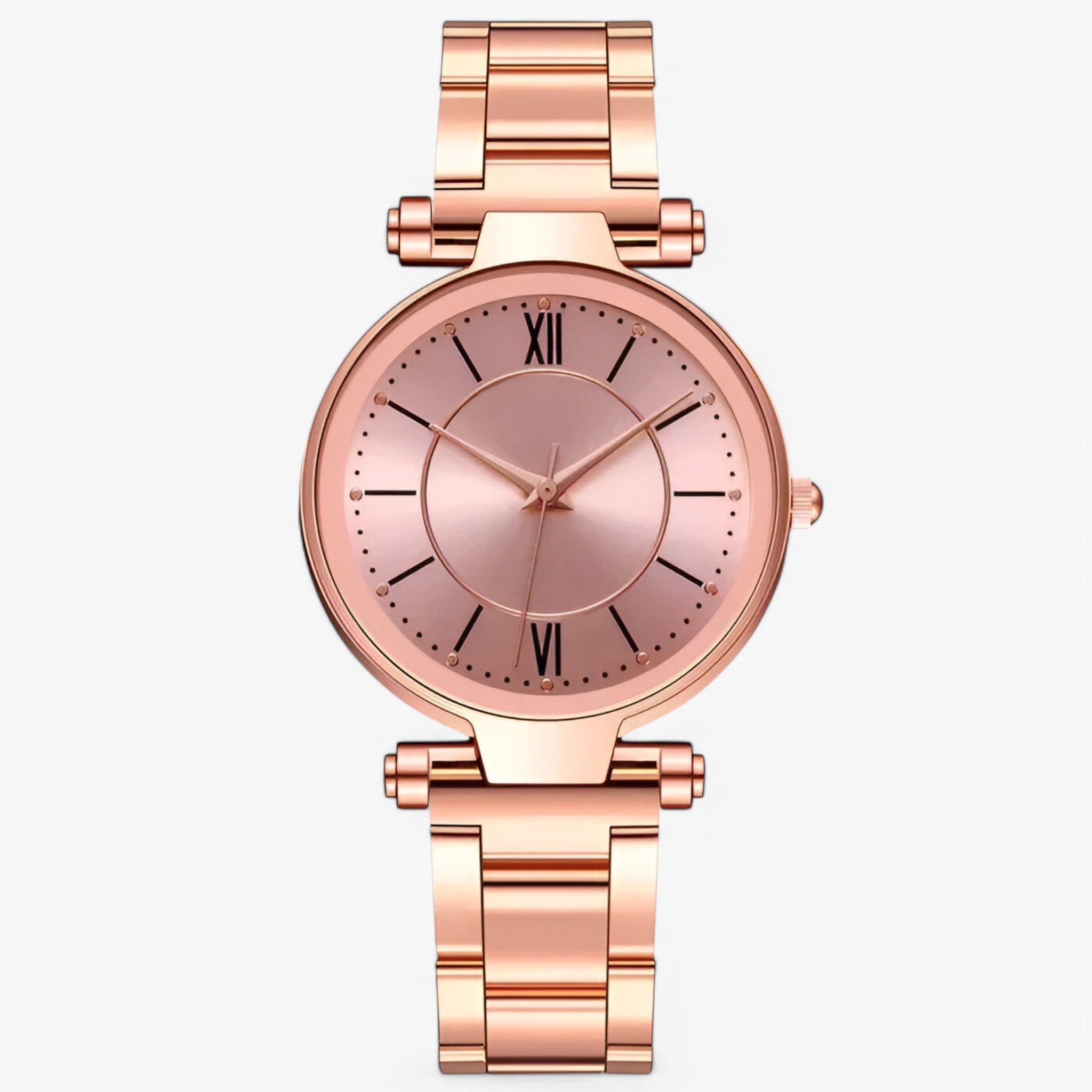 Claudia | Orologio classico in acciaio rosa - Rosa - female watch watch for women - Concept Palermo