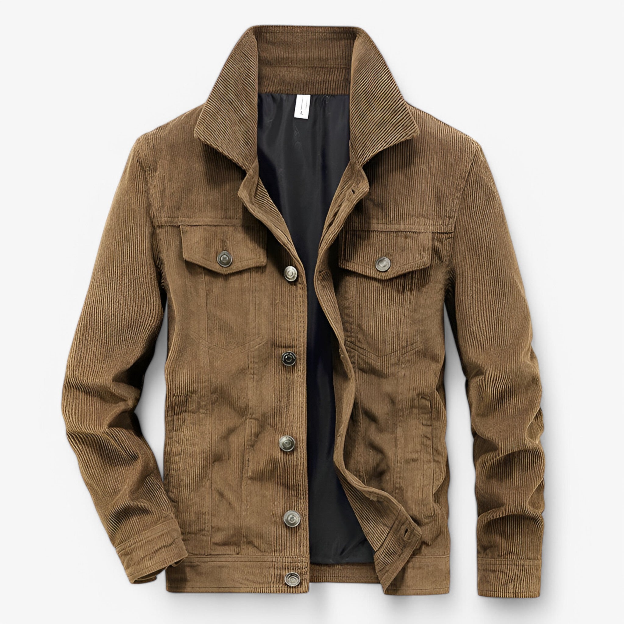 Robert | Giacca di velluto a coste - Vintage e alla moda - Khaki - Jacket Men's Fashion - Concept Palermo